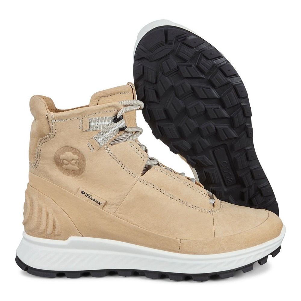 Tenis De Montaña Mujer - ECCO Exostrike Mid Boot - Beige - PVM874195